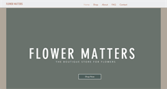 Desktop Screenshot of flowermatters.com.sg