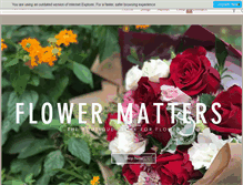 Tablet Screenshot of flowermatters.com.sg